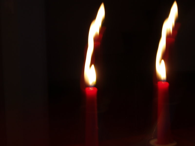 A quiet candle light