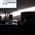 Day 9 - My desk just before sunset