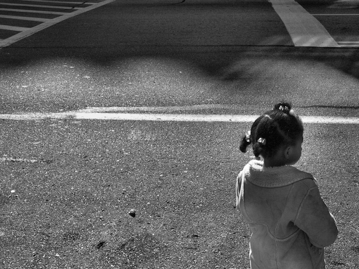 Girl in Black and White