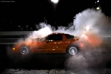 Corvette Burn Out