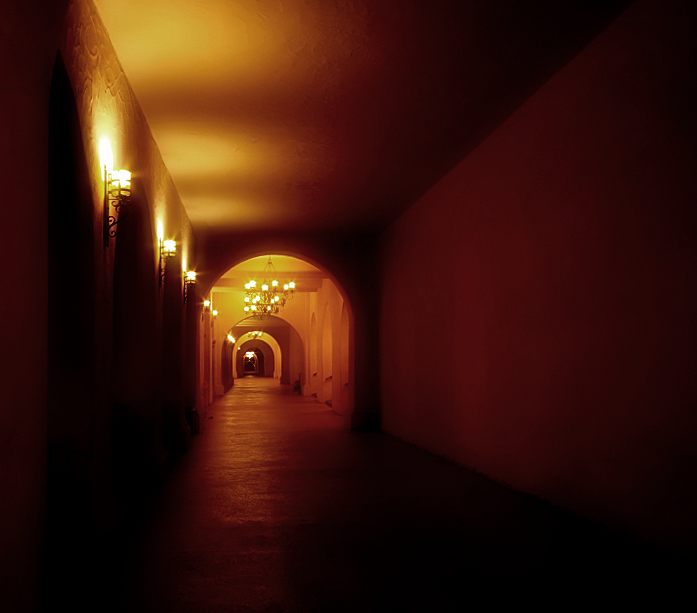 There were voices down the corridor....