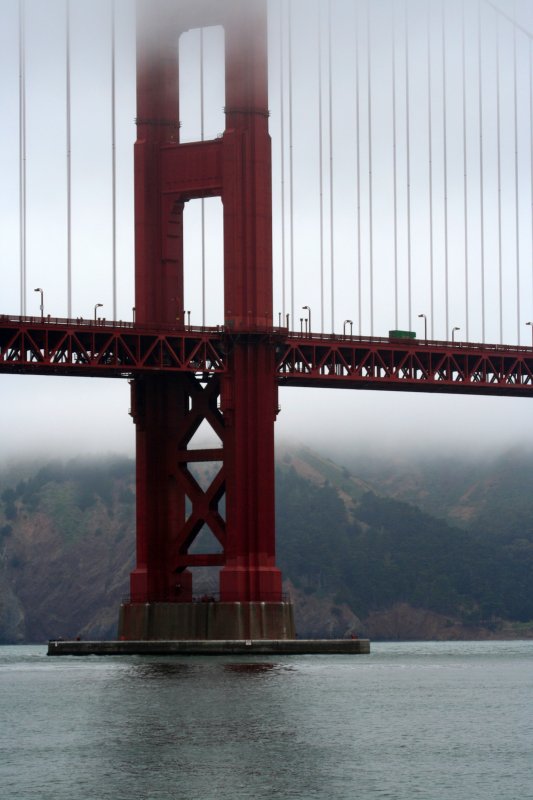 Golden Gate Bridge from a fisherman's view
