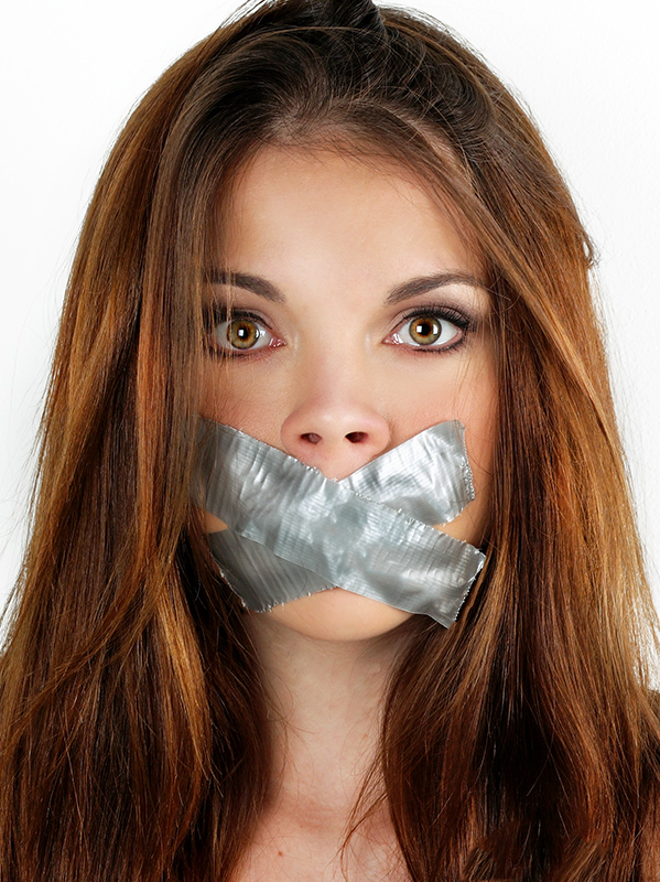 Silence is Golden. Duct Tape, Silver.