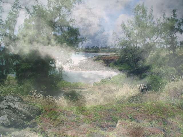 Donkey Beach with Clouds - Overlay 12