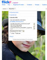 Flickr share dialog