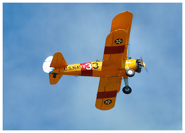Stearman biplane