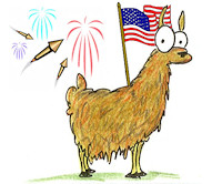 Red, white & llama 