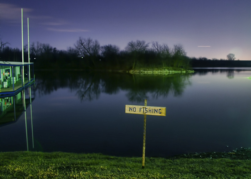 Benbrook marina, with water