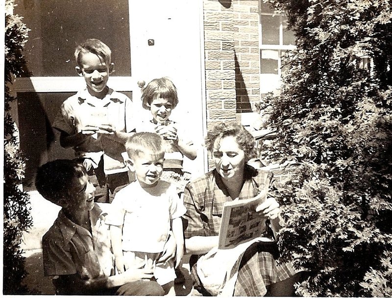 Grandmother Kotheimer with Paul, Don, Carla