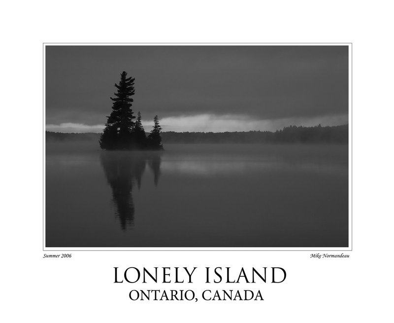 Lonely Island - framed