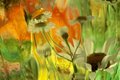Abstract White Daisies