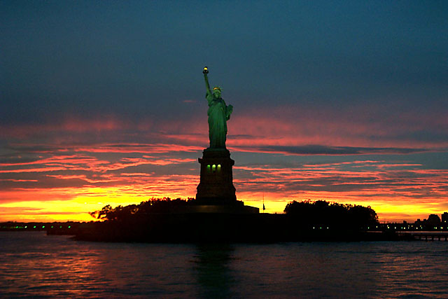 Sunset over Liberty
