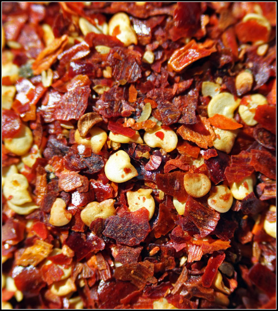 Macro Outtake - chili flakes