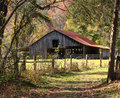 Old Barn at End of country Lane