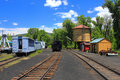 Old Tracks and Water Tower in Chama, New Mexico Railyard