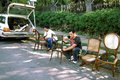 fixing straw chairs