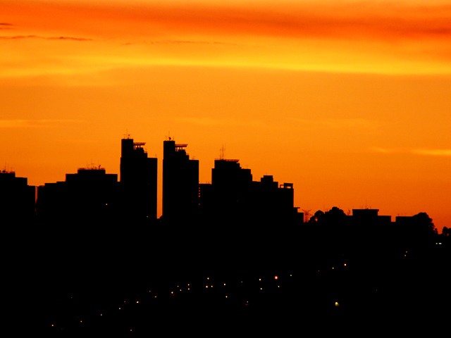 city sunset
