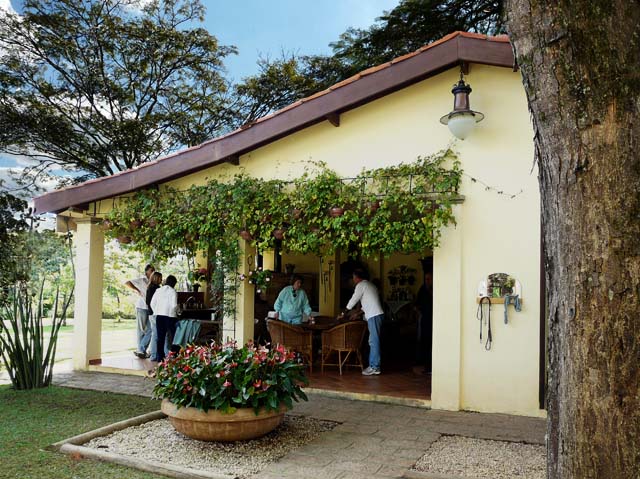 outside