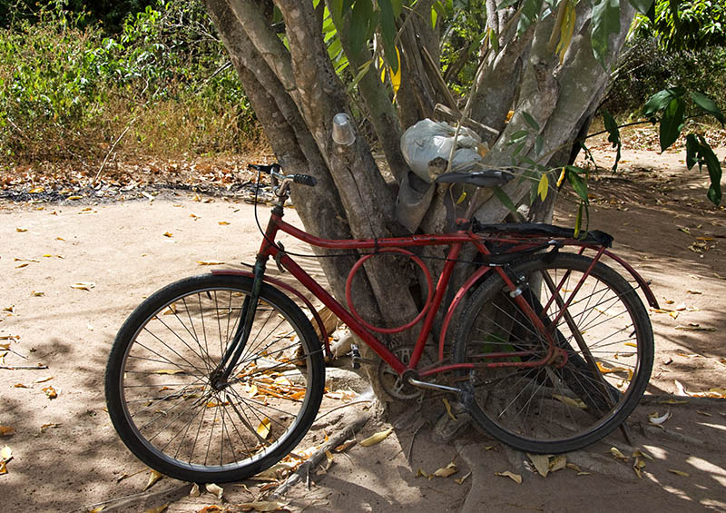 red bike