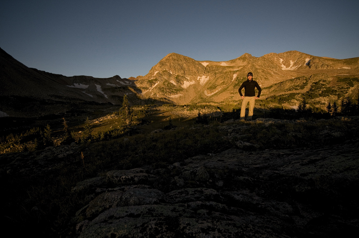 Alpenglow at dawn.