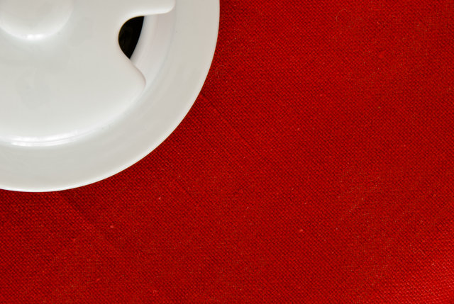 White on red
