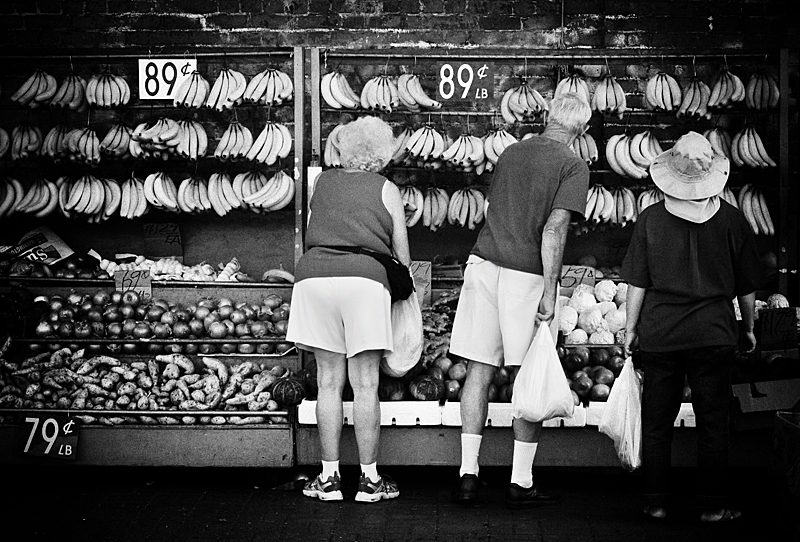bananas, $.89 / lb.