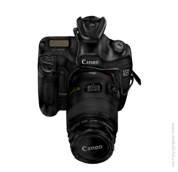 Canon 5D Camera Drawing