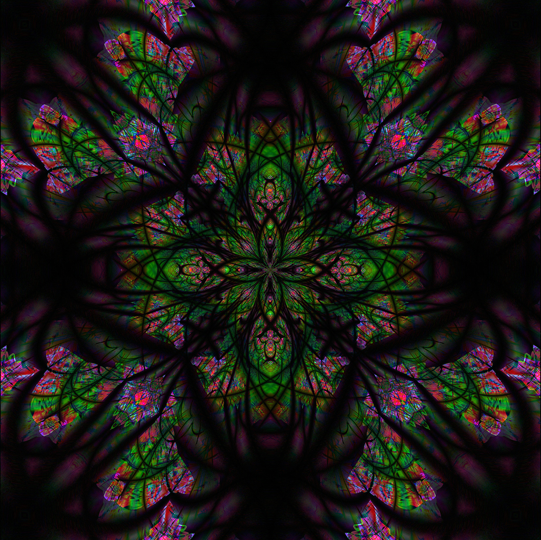 Stained Glass and Spiders