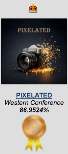 Pixelated Bronze Medal