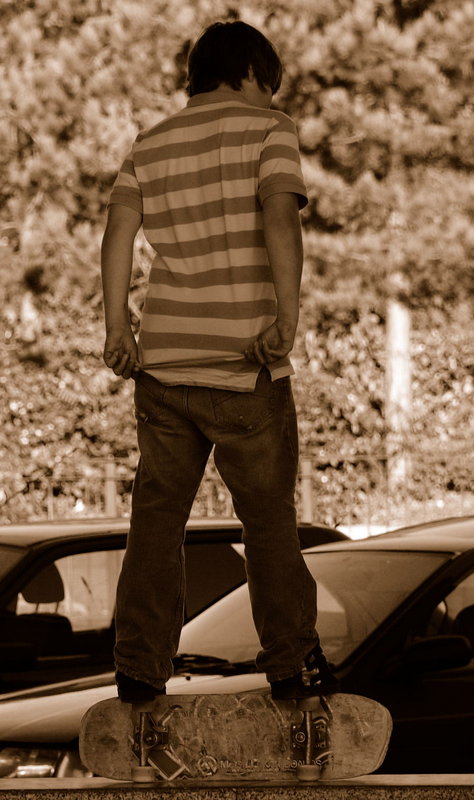 boy on a board