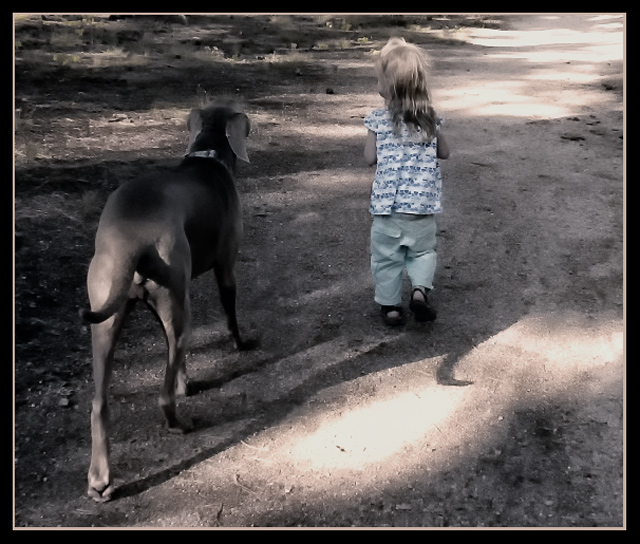 girl+dog (mod of Montereykiddo's shot)